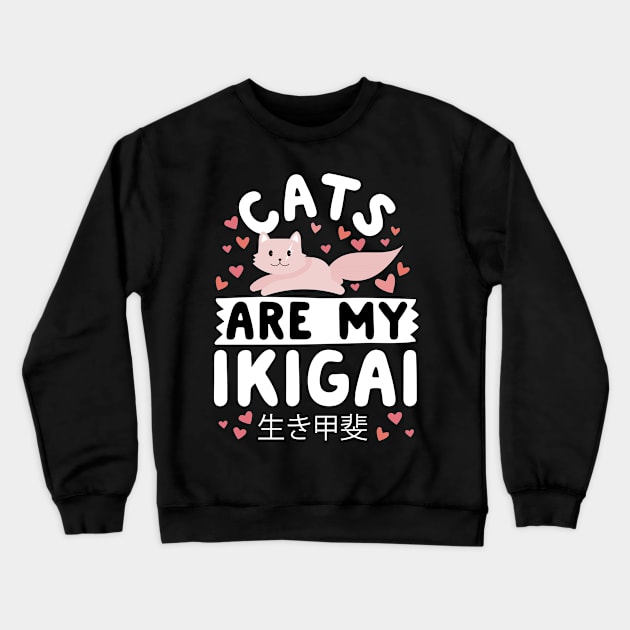 cats Crewneck Sweatshirt by CurlyDesigns